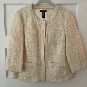 White wool cardigan